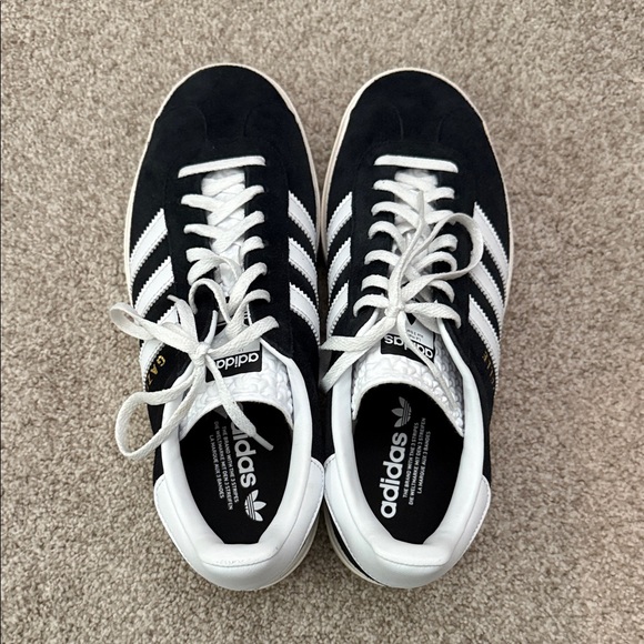 adidas gazelle silver green womens adidas ORIGINALS Gazelle Bold Trainers main image 1